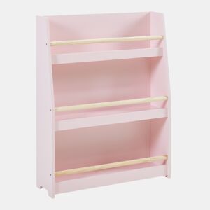 Estante de livros para crianças Virer com 3 níveis 78 x 60 x 18 cm Rosa