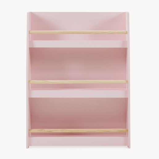 Estante de livros para crianças Virer com 3 níveis 78 x 60 x 18 cm Rosa