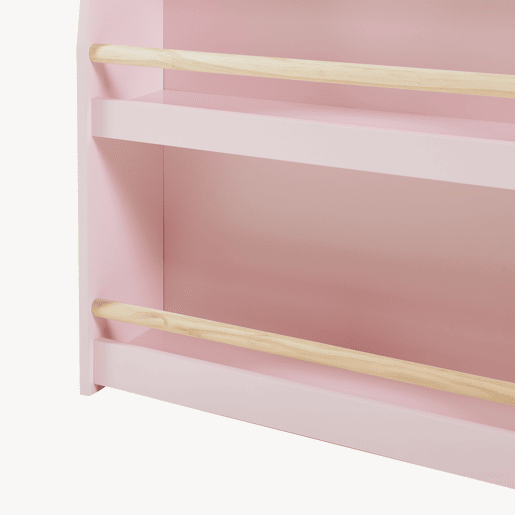 Estante de livros para crianças Virer com 3 níveis 78 x 60 x 18 cm Rosa