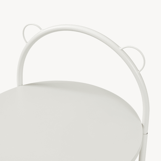 Carrinho de serviço Jässaatka 2 prateleiras redondas aço 76xØ40 cm cinzento en.casa