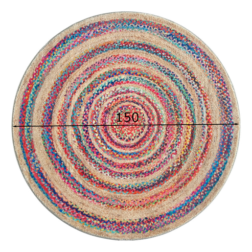 Tapete redondo Ø 150 cm, multi bege Tapete redondo Ø 150 cm, multi bege