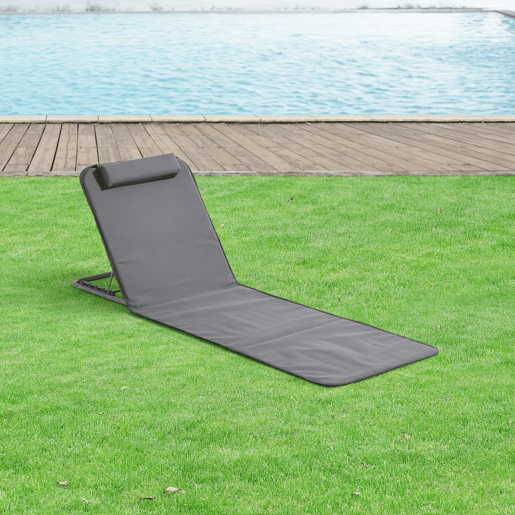 Conjunto de 2 x tapete de praia Donostia 143 x 48 cm cinzento escuro en.casa