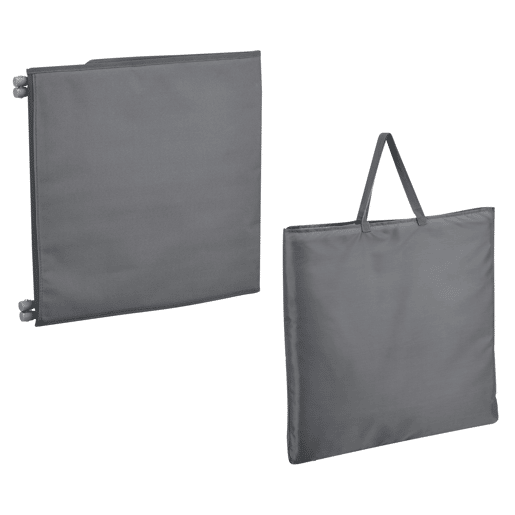 Conjunto de 2 x tapete de praia Donostia 143 x 48 cm cinzento escuro en.casa