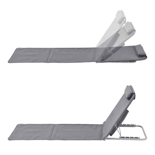 Conjunto de 2 x tapete de praia Donostia 143 x 48 cm cinzento escuro en.casa