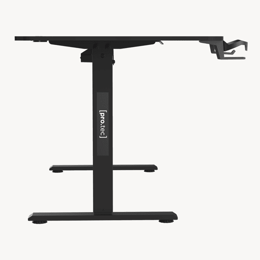 Secretária regulável em altura Stryn aglomeradoaço 160x75cm - Aspeto de nogueira pro.tec