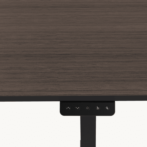 Secretária regulável em altura Stryn aglomeradoaço 160x75cm - Aspeto de nogueira pro.tec
