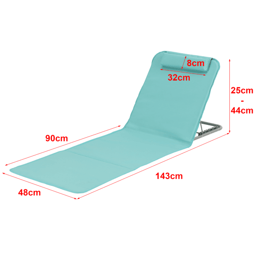 Conjunto de 2 x Tapete de praia Donostia 143 x 48 cm Turquesa en.casa