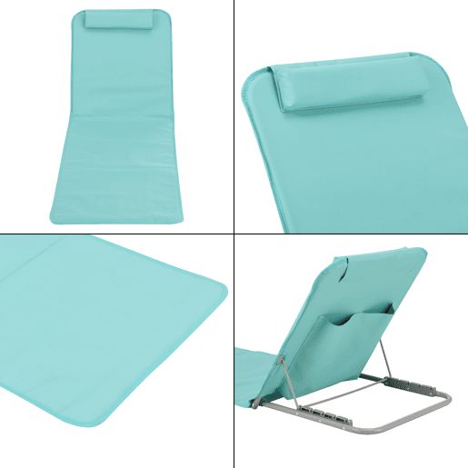 Conjunto de 2 x Tapete de praia Donostia 143 x 48 cm Turquesa en.casa
