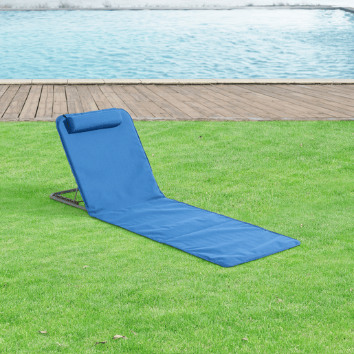 Conjunto de 2 x Tapete de praia Donostia 143 x 48 cm Azul en.casa