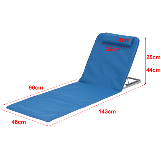 Conjunto de 2 x Tapete de praia Donostia 143 x 48 cm Azul en.casa