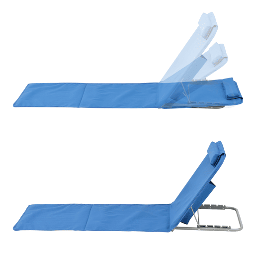 Conjunto de 2 x Tapete de praia Donostia 143 x 48 cm Azul en.casa