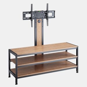 Suporte de TV com mesa de TV 70 Stockholm 120x40x108 cm pretocarvalho pro.tec