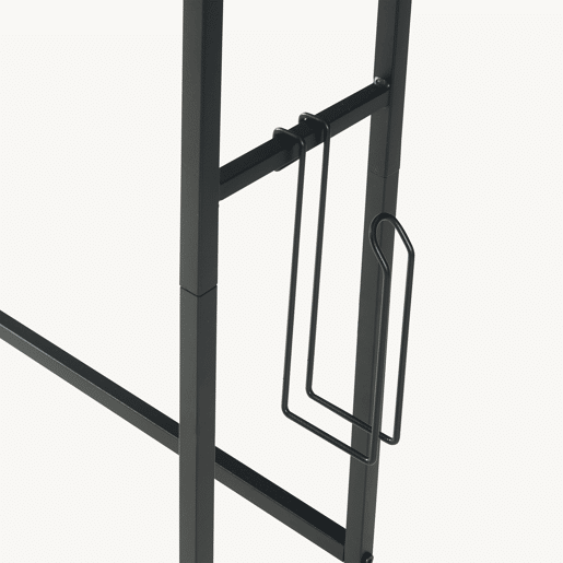 Estante de casa de banho Ljukhobro 3 prateleiras 164x64x20 cm Preto en.casa