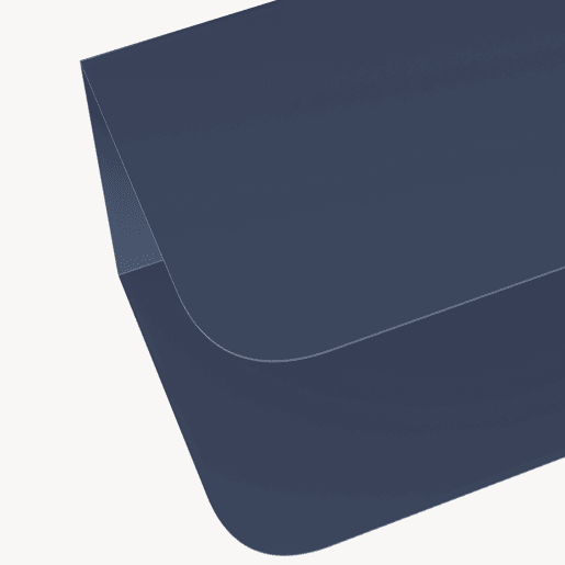 Mesa de cabeceira de parede Notodden aço 40x23x23 cm Azul en.casa