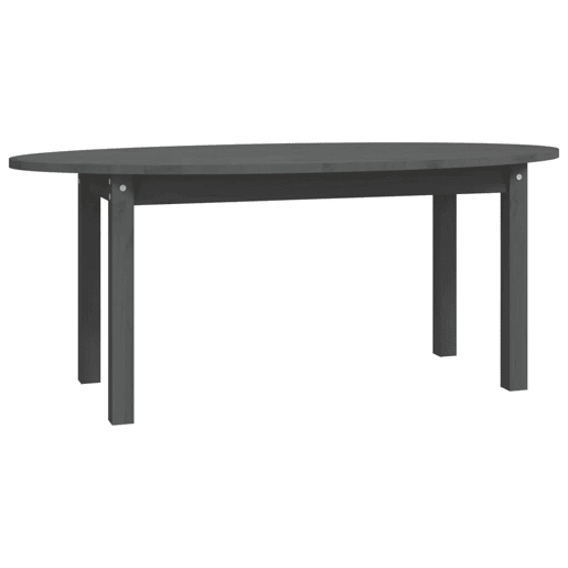 Mesa de Centro, Mesa baixa, 110x55x45 cm madeira de pinho maciça cinzento