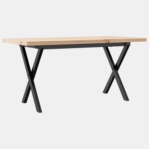 Mesa de Centro, Mesa baixa, estrutura em X 90x40x45,5 cm pinhoaço