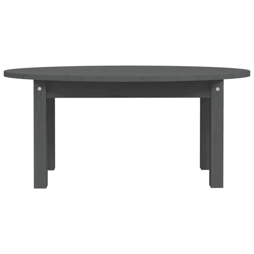 Mesa de Centro, Mesa baixa, 80x40x35 cm madeira de pinho maciça cinzento
