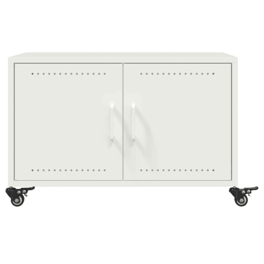 Mesa de Centro, Mesa baixa, 68x50x43,5 cm aço branco