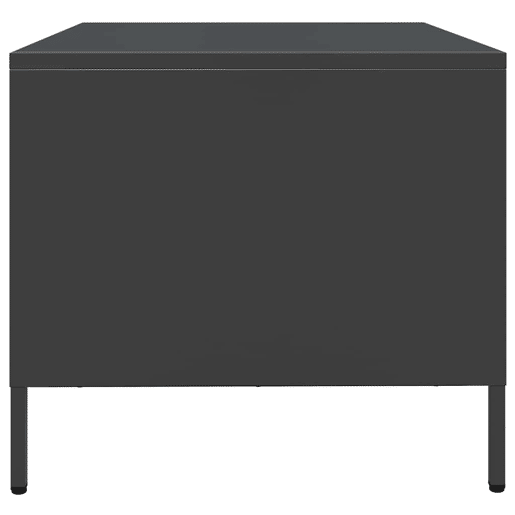 Mesa de Centro, Mesa baixa, 101,5x50x43,5 cm aço laminado a frio preto