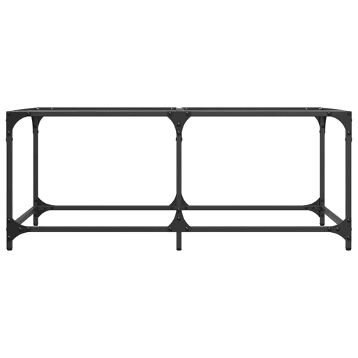 Mesa de Centro, Mesa baixa c topo em vidro transparente 98,5x50x40 cm aço Mesa de Centro, Mesa baixa c topo em vidro transparente 98,5x50x40 cm aço