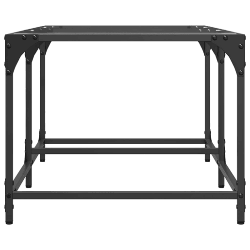 Mesa de Centro, Mesa baixa c topo em vidro transparente 98,5x50x40 cm aço Mesa de Centro, Mesa baixa c topo em vidro transparente 98,5x50x40 cm aço