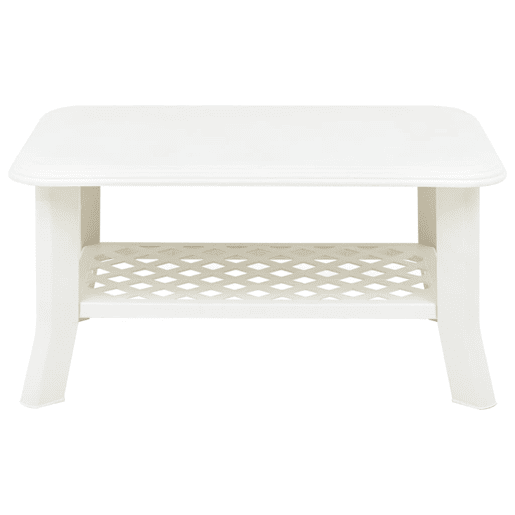Mesa de Centro, Mesa baixa, 90x60x46 cm plástico branco Mesa de Centro, Mesa baixa, 90x60x46 cm plástico branco