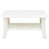 Mesa de Centro, Mesa baixa, 90x60x46 cm plástico branco