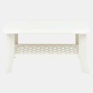 Mesa de Centro, Mesa baixa, 90x60x46 cm plástico branco
