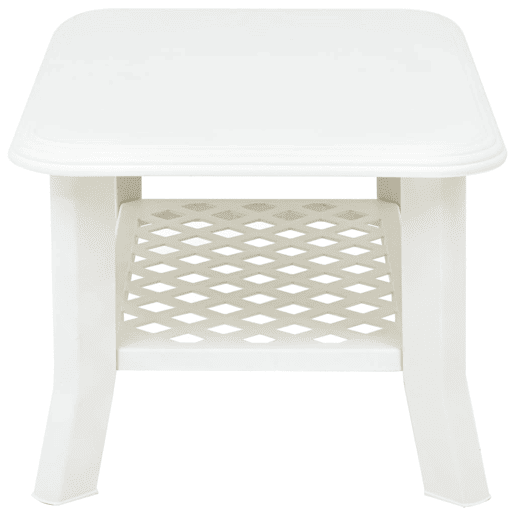 Mesa de Centro, Mesa baixa, 90x60x46 cm plástico branco Mesa de Centro, Mesa baixa, 90x60x46 cm plástico branco