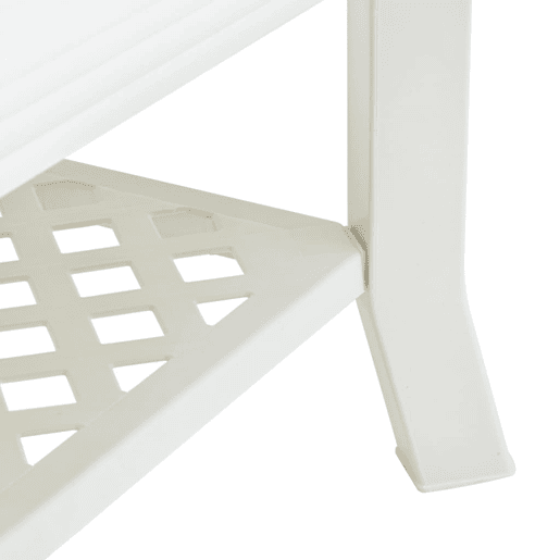 Mesa de Centro, Mesa baixa, 90x60x46 cm plástico branco Mesa de Centro, Mesa baixa, 90x60x46 cm plástico branco