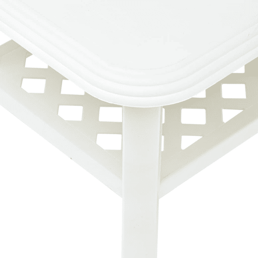 Mesa de Centro, Mesa baixa, 90x60x46 cm plástico branco Mesa de Centro, Mesa baixa, 90x60x46 cm plástico branco
