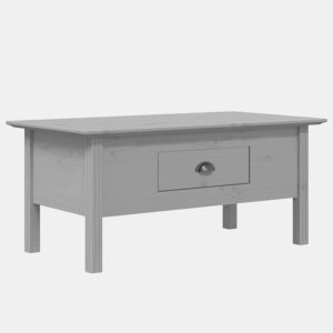 Mesa de Centro, Mesa baixa, BODO 100x55x46 cm madeira pinho maciça cinzento