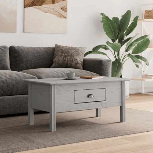 Mesa de Centro, Mesa baixa, BODO 100x55x46 cm madeira pinho maciça cinzento Mesa de Centro, Mesa baixa, BODO 100x55x46 cm madeira pinho maciça cinzento