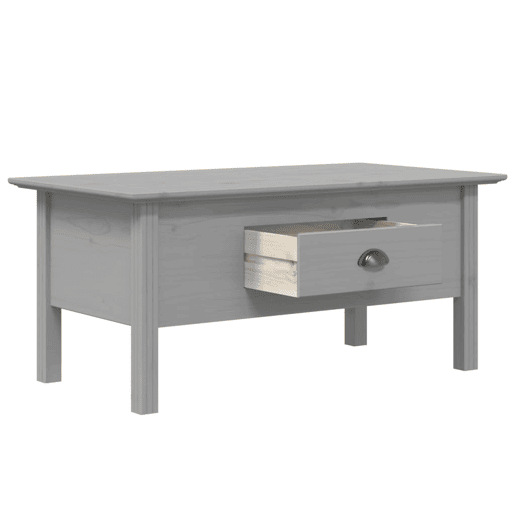 Mesa de Centro, Mesa baixa, BODO 100x55x46 cm madeira pinho maciça cinzento Mesa de Centro, Mesa baixa, BODO 100x55x46 cm madeira pinho maciça cinzento