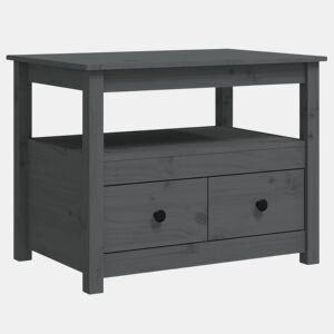 Mesa de Centro, Mesa baixa, 71x49x55 cm pinho maciço cinza