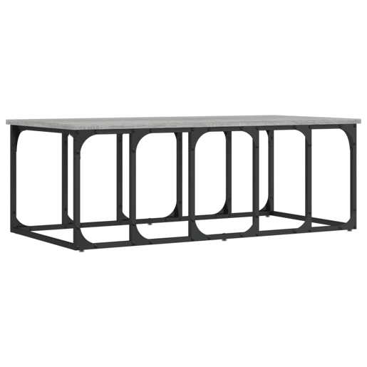 Mesa de Centro, Mesa baixa, 100x50x35,5 cm derivados madeira cinzento sonoma