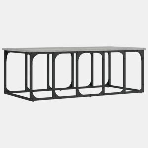 Mesa de Centro, Mesa baixa, 100x50x35,5 cm derivados madeira cinzento sonoma