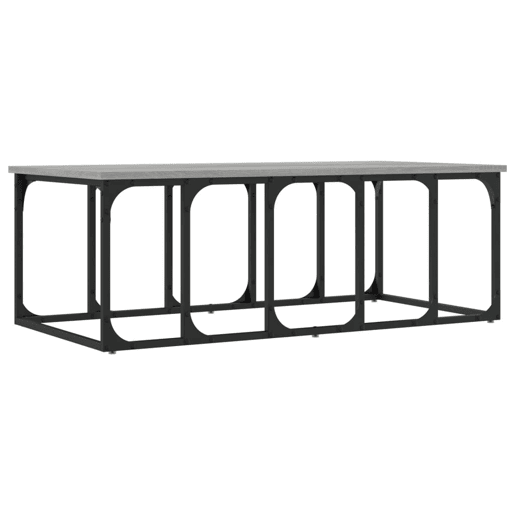 Mesa de Centro, Mesa baixa, 100x50x35,5 cm derivados madeira cinzento sonoma