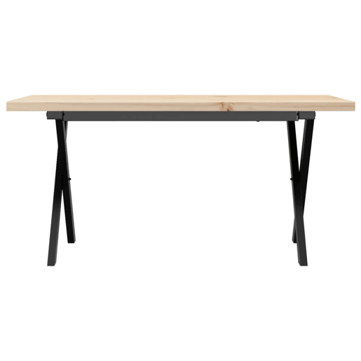 Mesa de Centro, Mesa baixa, estrutura em X 100x50x45,5cm pinhoaço