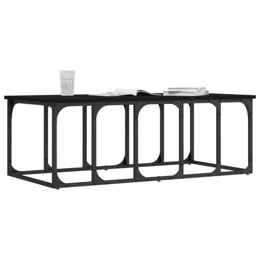 Mesa de Centro, Mesa baixa, 100x50x35,5 cm derivados de madeira preto