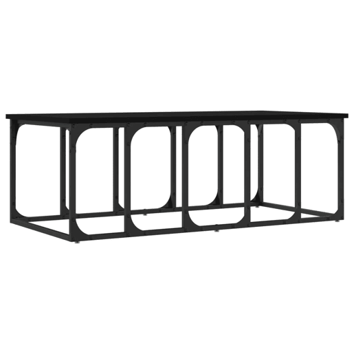 Mesa de Centro, Mesa baixa, 100x50x35,5 cm derivados de madeira preto