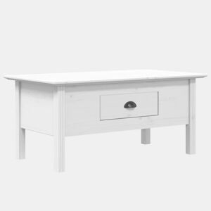 Mesa de Centro, Mesa baixa, BODO 100x55x46 cm madeira de pinho maciça branco
