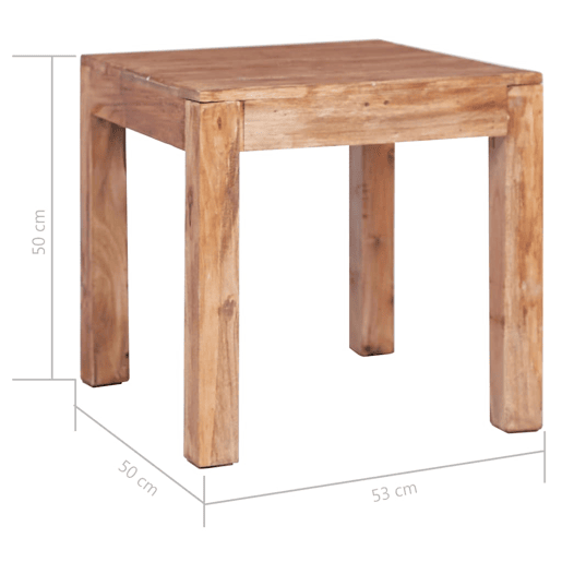 Mesa de Centro, Mesa baixa, 53x50x50 cm madeira de mogno maciça Mesa de Centro, Mesa baixa, 53x50x50 cm madeira de mogno maciça