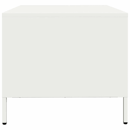 Mesa de Centro, Mesa baixa, 101,5x50x43,5 cm aço laminado a frio branco