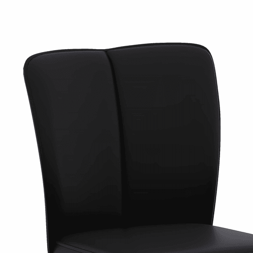 Bancos de bar ajustáveis, 2 unidades - Giratórios a 360°, PU resistente à água, design de luxo - Preto + Dourado
