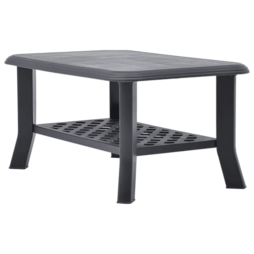 Mesa de Centro, Mesa baixa, 90x60x46 cm plástico antracite