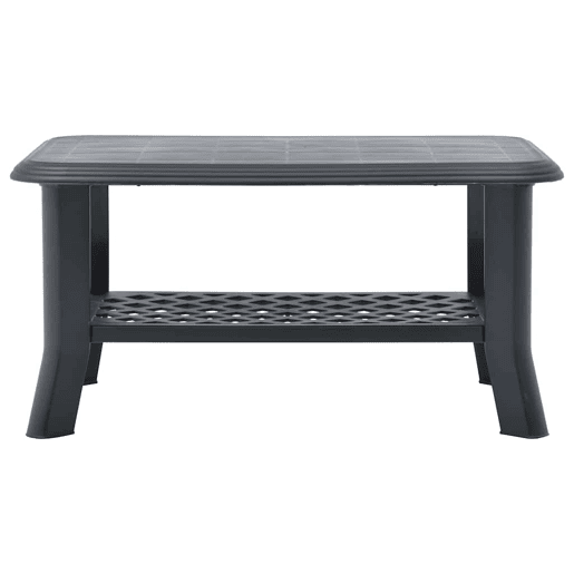 Mesa de Centro, Mesa baixa, 90x60x46 cm plástico antracite