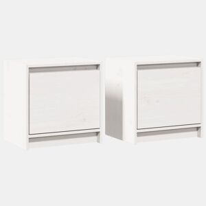 Soluna Home - Mesas de cabeceira Madeira 2 piezas 40 x 30,5 x 40 cm