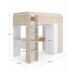 Pack Cama alta Spylo, Colchón viscoelástico Nova - Homekit Pack Cama alta Spylo, Colchón viscoelástico Nova - Homekit Natural/ Blanco