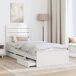 Estructura de cama individual para adultos Estructura de cama individual para adultos Blanco